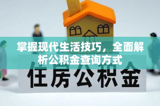 延寿掌握现代生活技巧，全面解析公积金查询方式
