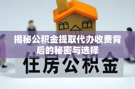 延寿揭秘公积金提取代办收费背后的秘密与选择