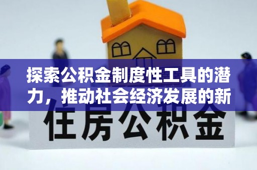延寿探索公积金制度性工具的潜力，推动社会经济发展的新引擎