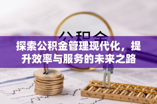 延寿探索公积金管理现代化，提升效率与服务的未来之路