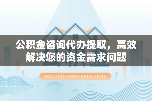 延寿公积金咨询代办提取，高效解决您的资金需求问题