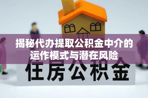 延寿揭秘代办提取公积金中介的运作模式与潜在风险
