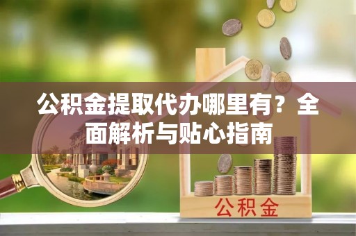 延寿公积金提取代办哪里有？全面解析与贴心指南