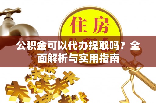 延寿公积金可以代办提取吗？全面解析与实用指南