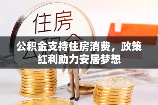 延寿公积金支持住房消费，政策红利助力安居梦想