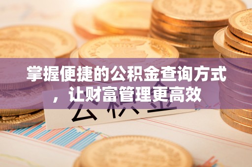 延寿掌握便捷的公积金查询方式，让财富管理更高效